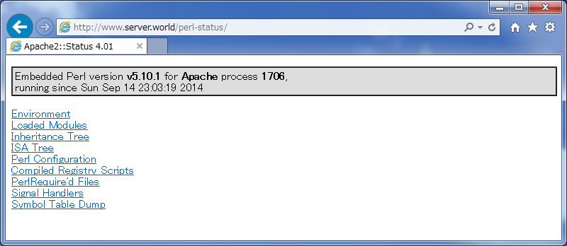 CentOS 6 - Apache httpd - Enable mod_perl : Server World
