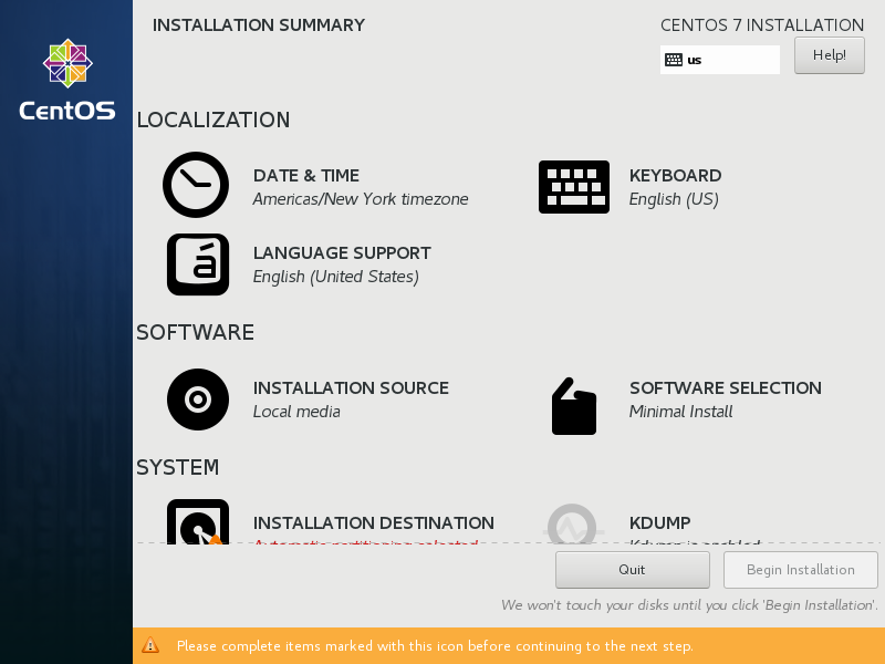 CentOS 7 : Install : Server World