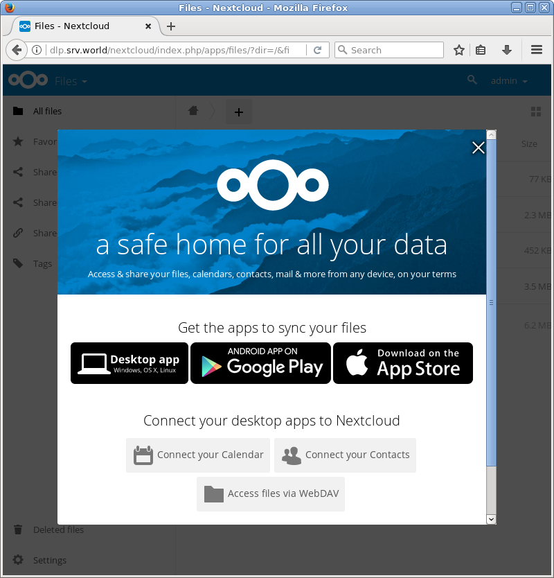 CentOS 7 : Install NextCloud : Server World