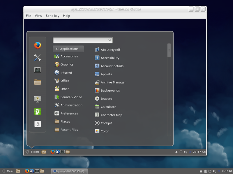 Fedora 21 : KVM : SPICE Client : Server World