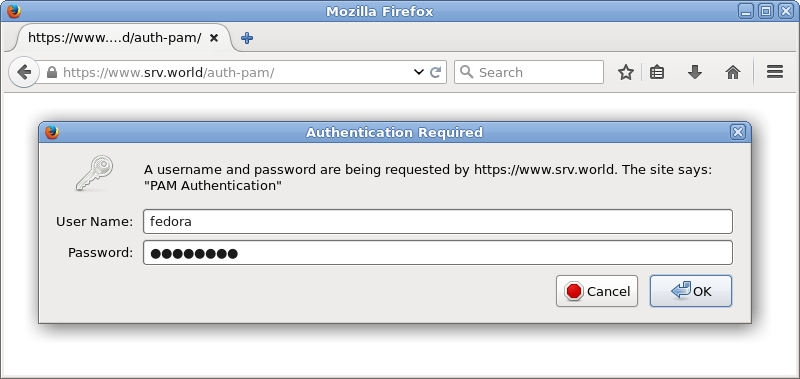 Fedora 27 : Apache httpd : Basic Auth + PAM : Server World