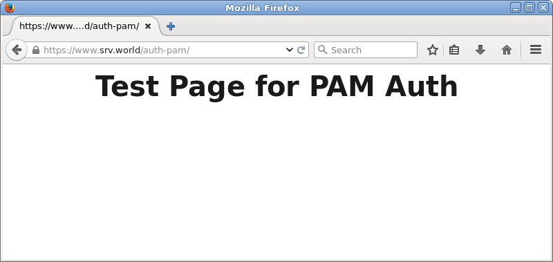 Fedora 27 : Apache httpd : Basic Auth + PAM : Server World