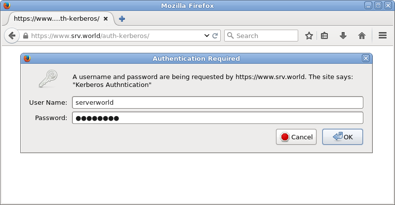 Ubuntu 17.04 : Apache2 : Kerberos Authentication : Server World